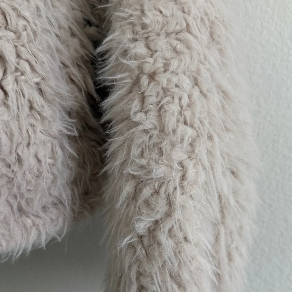 RSQ Cream Teddy Jacket - Picture 4 of 7